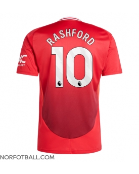 Billige Fotballdrakt Manchester United Marcus Rashford #10 Replika Hjemmedrakt 2024-25 Kortermet
